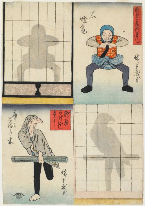 歌川広重の影絵遊びをショーに